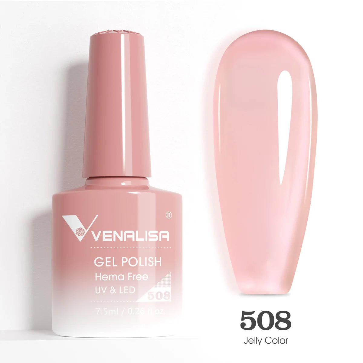 Venalisa HEMA-FREE Gel-Lack – 7,5 ml – French, Nude & Glitzer-Kollektion
