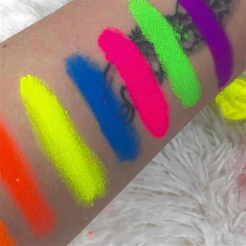 Neon-Pigmentpulver Set – 12 Farben für Nageldesign, Ombre & Chrome-Effekte