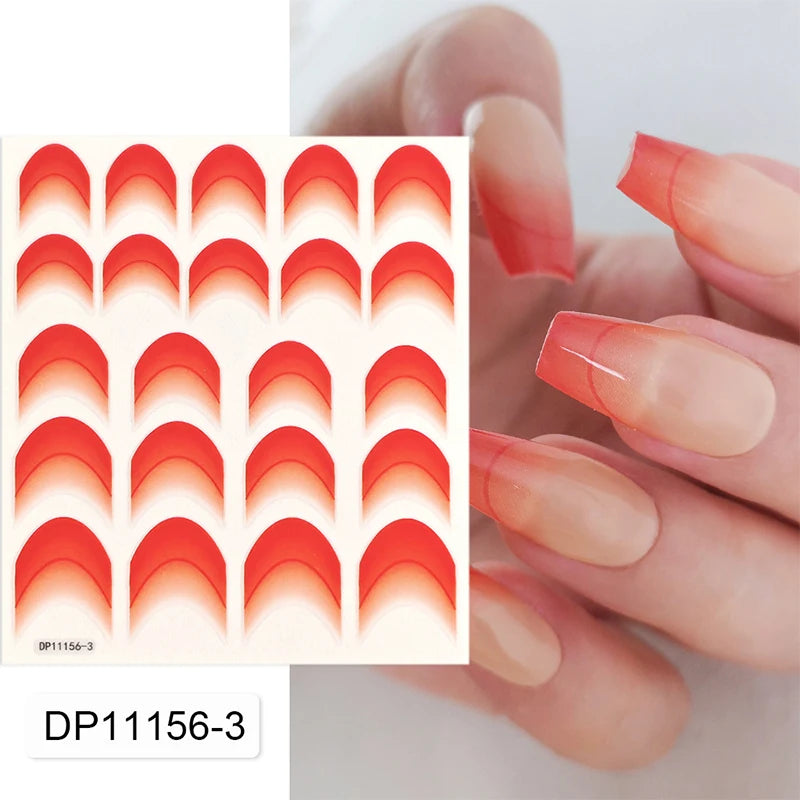 3D Schleifen Nagelsticker – Elegante Gold- & Farbbögen für French & Sommerdesigns