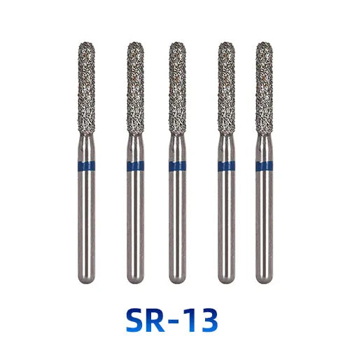 AZDENT Dental Diamantbohrer – 5 Stück, FG 1.6 mm, Medium für Turbine/High-Speed-Handstück