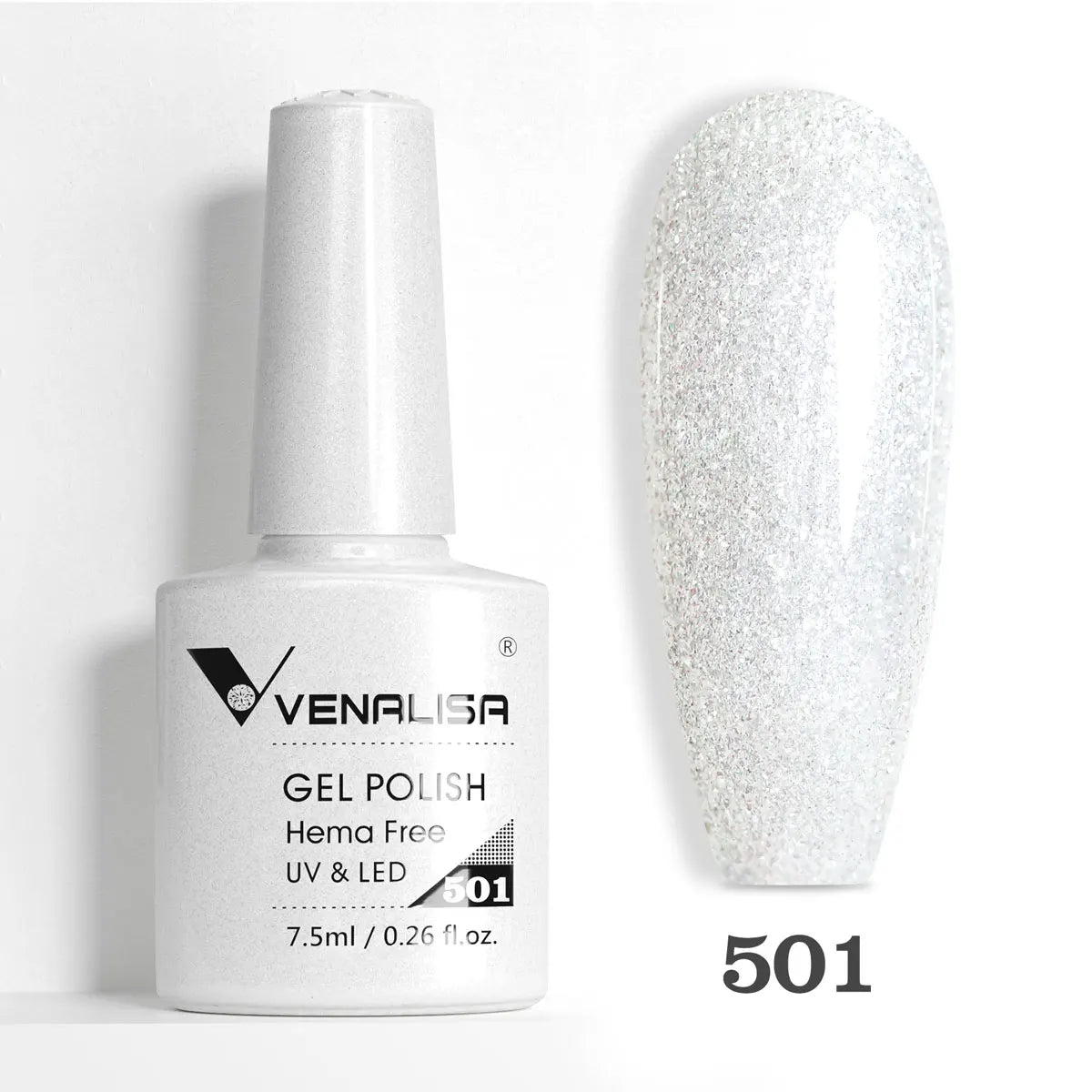 Venalisa HEMA-FREE Gel-Lack – 7,5 ml – French, Nude & Glitzer-Kollektion