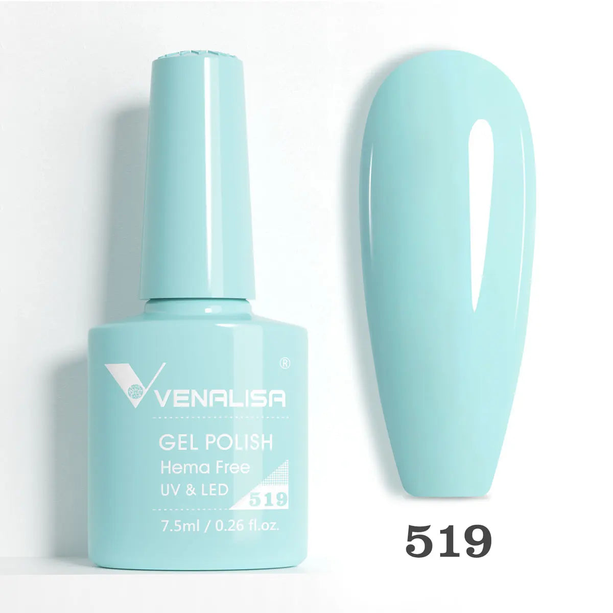 Venalisa HEMA-FREE Gel-Lack – 7,5 ml – French, Nude & Glitzer-Kollektion
