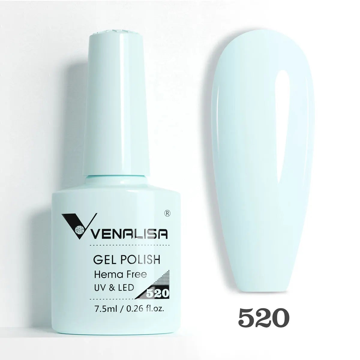 Venalisa HEMA-FREE Gel-Lack – 7,5 ml – French, Nude & Glitzer-Kollektion