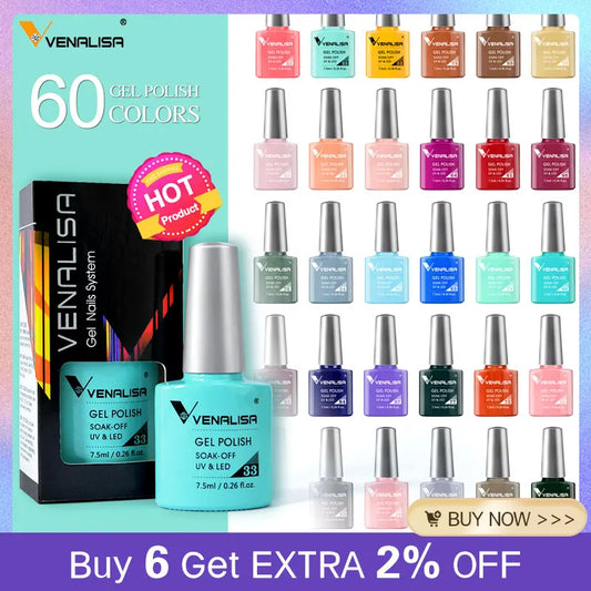 VENALISA 7,5ml Holographischer Camouflage UV-Gel-Lack – Glitzernd, langanhaltend, soak-off