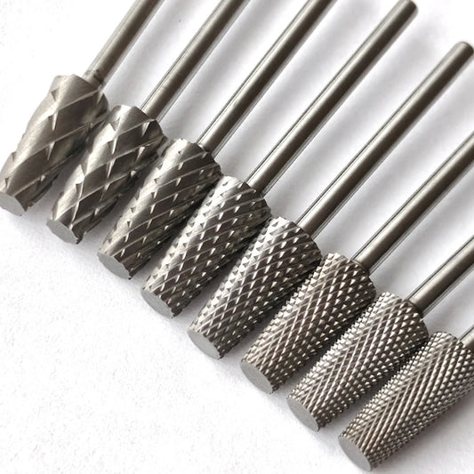 Tapered Barrel Fräserbit – Hartmetall (Tungsten), für Gelentfernung & Polieren (4XC, Gold)