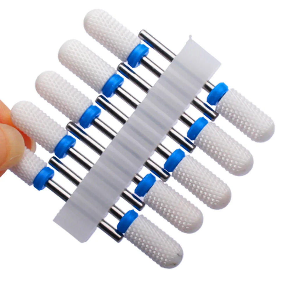 10tlg. Fräser Set für Maniküre – Hartmetall & Keramik Bits, Gel Entferner & Schleifer für elektrische Nagelfeilen