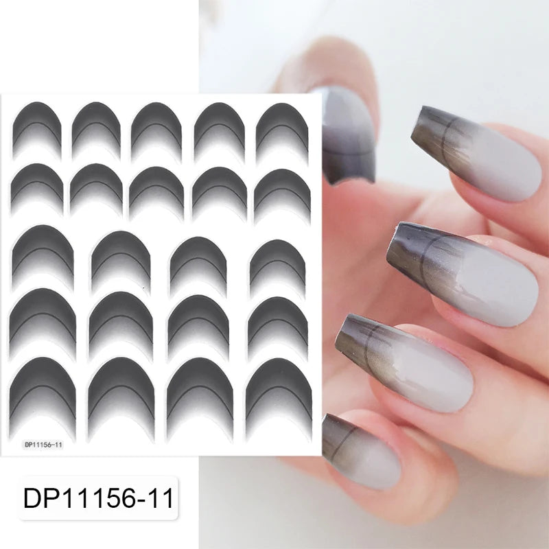 3D Schleifen Nagelsticker – Elegante Gold- & Farbbögen für French & Sommerdesigns