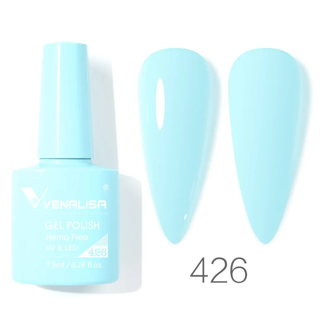 Venalisa Glitter Gel Polish – 7,5ml Rot, HEMA-frei, UV/LED, Semi-Permanent