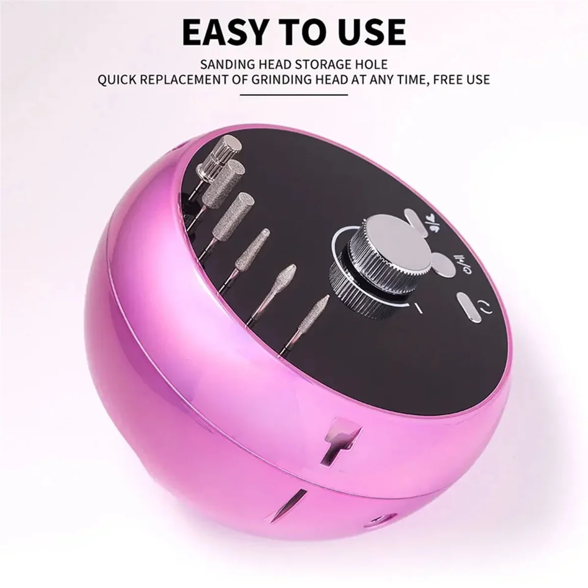 Elektrische Nagelfräse Profi – Brushless Motor, Set mit Aufsätzen
