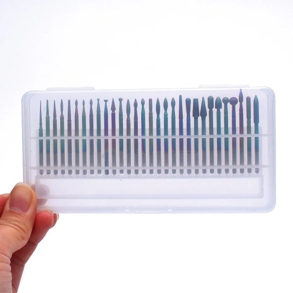 ASWEINA Fräser-Set – 10-tlg. Keramikaufsätze für Nagelfräser & Maniküregeräte