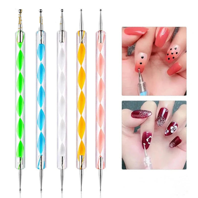 4/6/10er-Set Nailart-Stempelstifte – Blumen- & Schmetterlingsmotive für kreative Designs