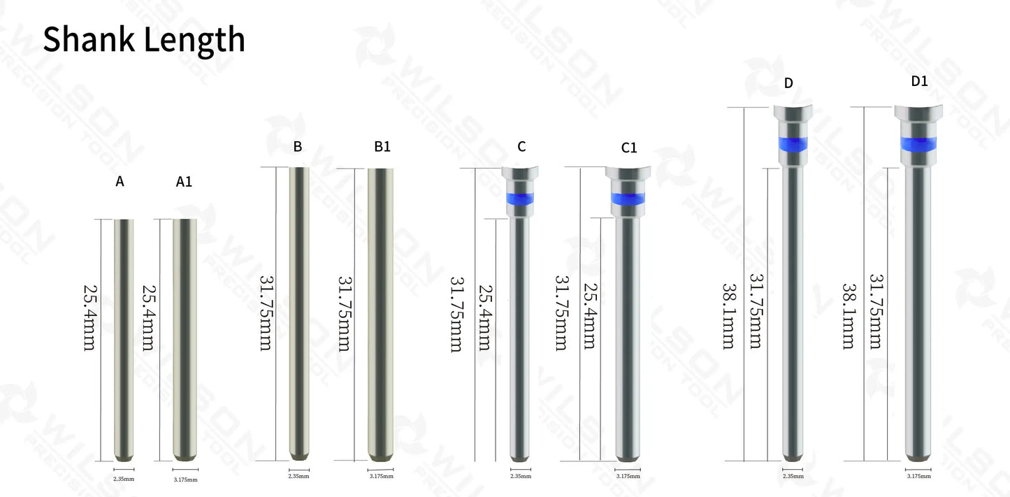 WILSON Flammenfräser – Upgrade Bit für elektrische Maniküre (Ø 6 mm)
