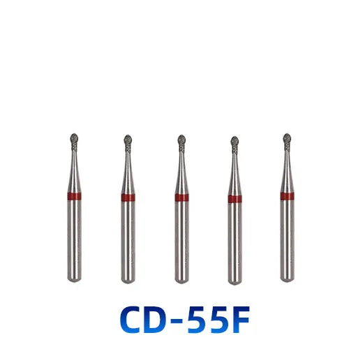 AZDENT Dental Diamantbohrer – 5 Stück, FG 1.6 mm, Medium für Turbine/High-Speed-Handstück