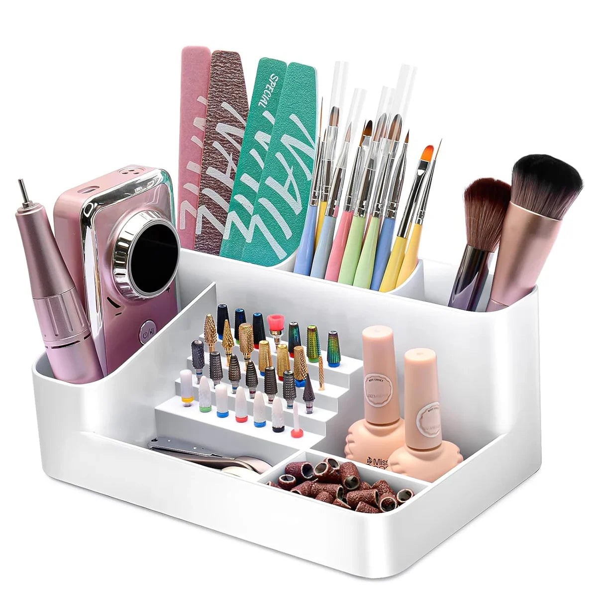 Nail Bit Halter mit 28 Löchern – Organizer für Fräser, Pinsel & Zubehör