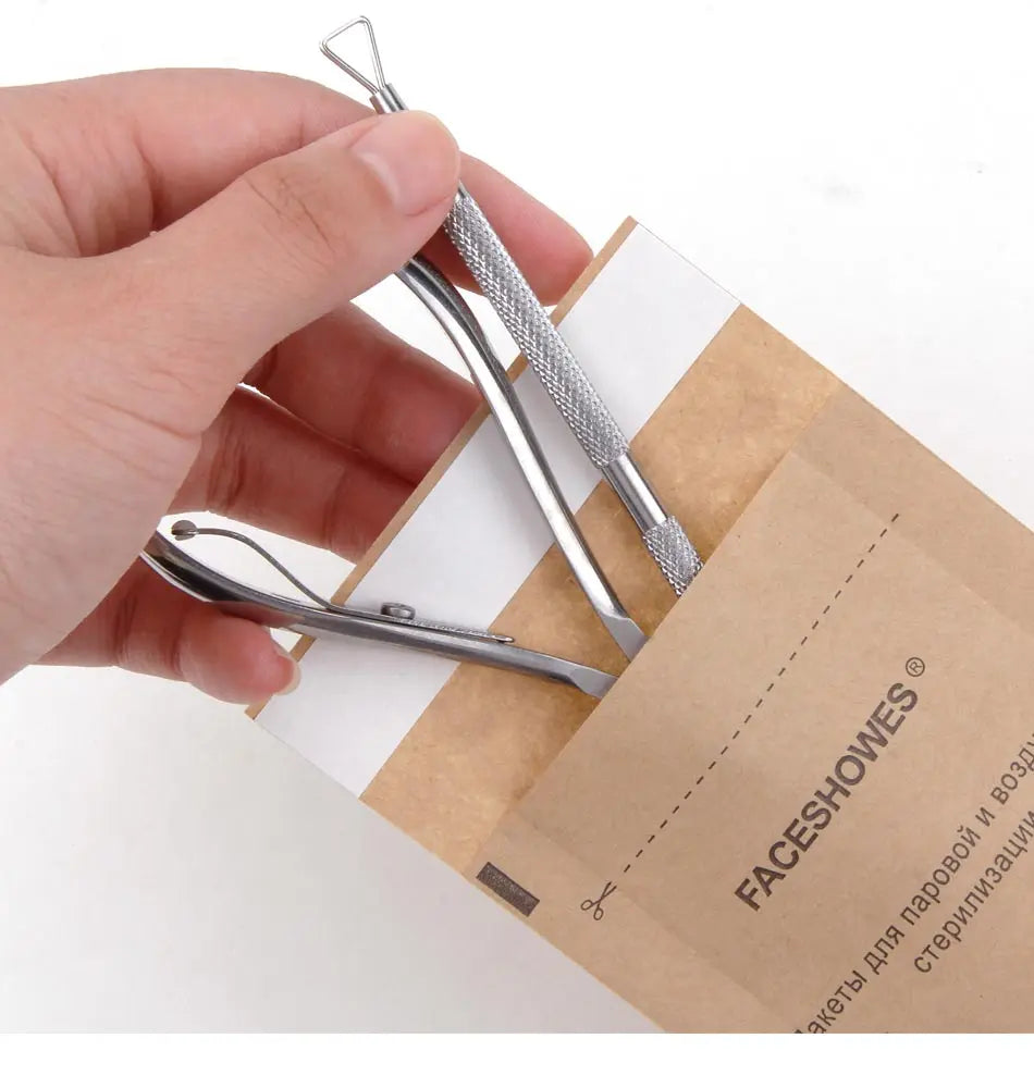 Sterilisationsbeutel mit Fenster – 50/100 Stück | Einweg Kraftpapier