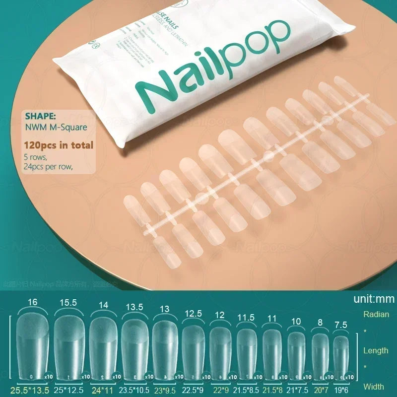 Nageltips, Soft Gel Tips, Full Cover Nägel, Press On Nails, Fake Nails, Nagelverlängerung, NAILPOP