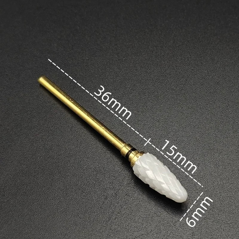 Karbide-Fräserbit (Keramikbeschichtung) – Für Gelentfernung & Feinschliff (3/32", E-Feile)