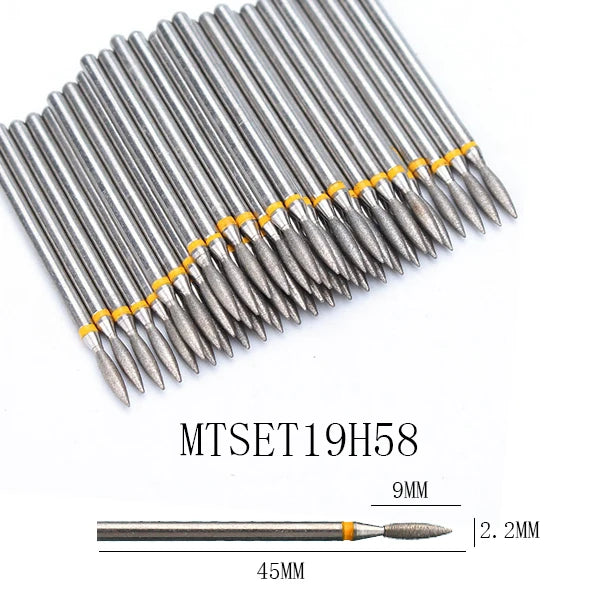 50x Diamant-Fräser für Nagelstudio – Bit-Set zur Nagelhaut- & Hornhautentfernung
