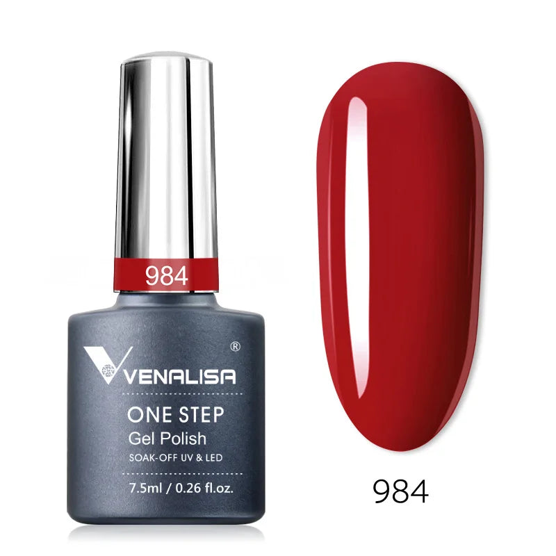 Venalisa 3-in-1 Gel Polish – 7,5ml One Step UV/LED Gel, Ohne Base & Top