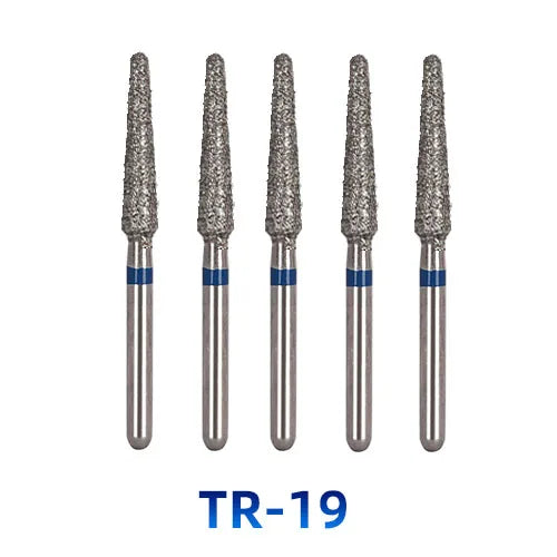 AZDENT Dental Diamantbohrer – 5 Stück, FG 1.6 mm, Medium für Turbine/High-Speed-Handstück