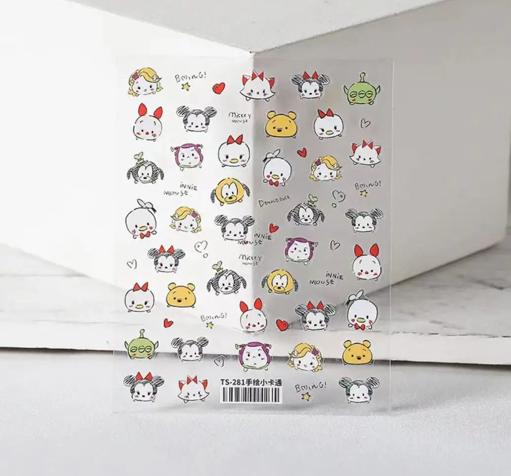 Disney 5D Nail Sticker – Zootopia & Mickey Motive für kreative Nail Art