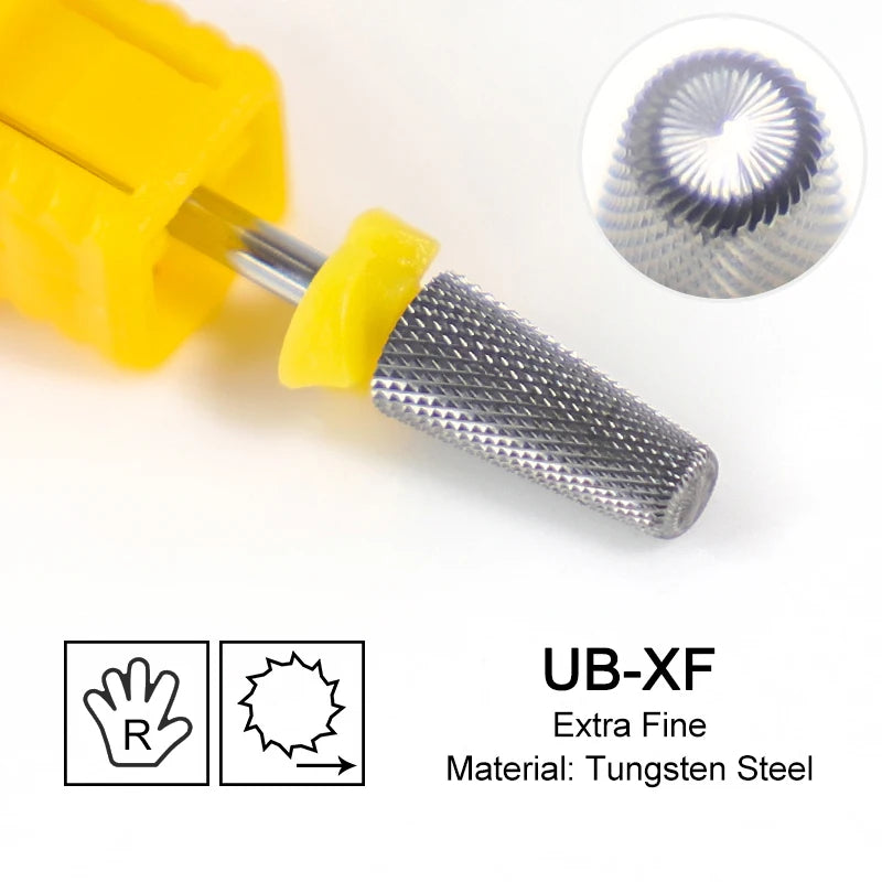 Tapered Barrel Fräserbit – Hartmetall (Tungsten), für Gelentfernung & Polieren (4XC, Gold)