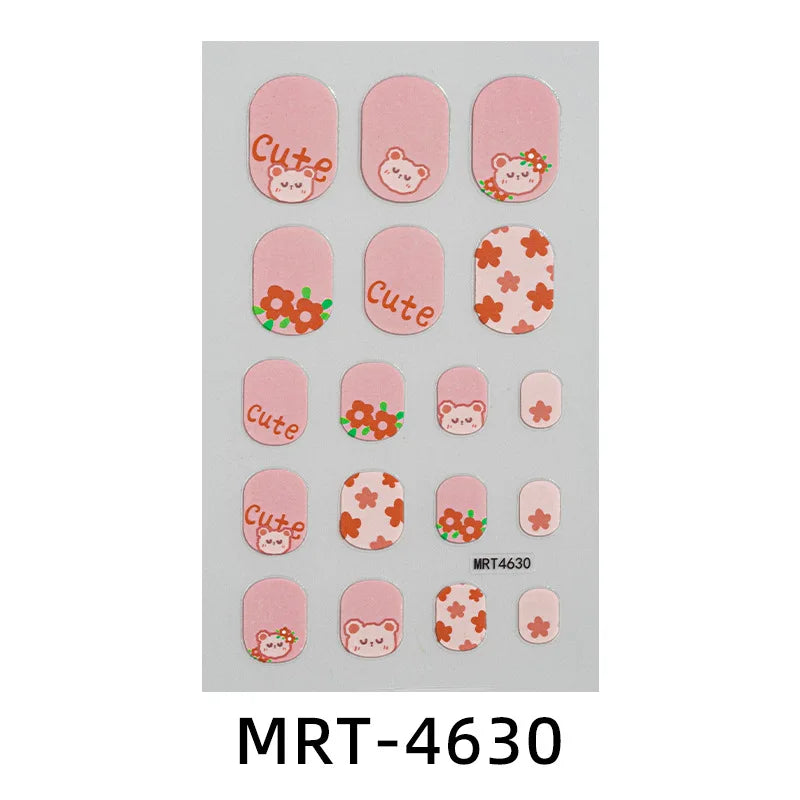 Kinder-Nagelsticker – DIY Cartoon Sticker für Mädchen & Nail Art