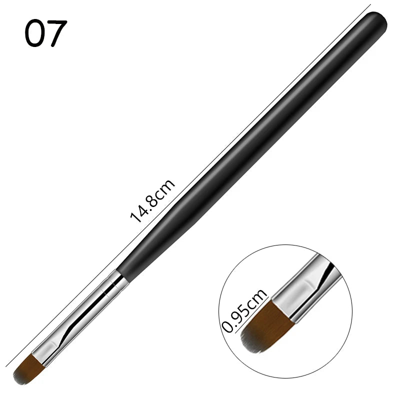 Nail Art Pinsel Set (1–9 Stück) – für UV Gel, Acryl & 3D Nail Design