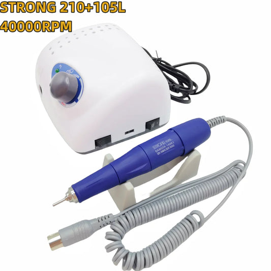 Elektrische Nagelfräser STRONG 210 + 105L Handstück 65W – 40.000 U/min