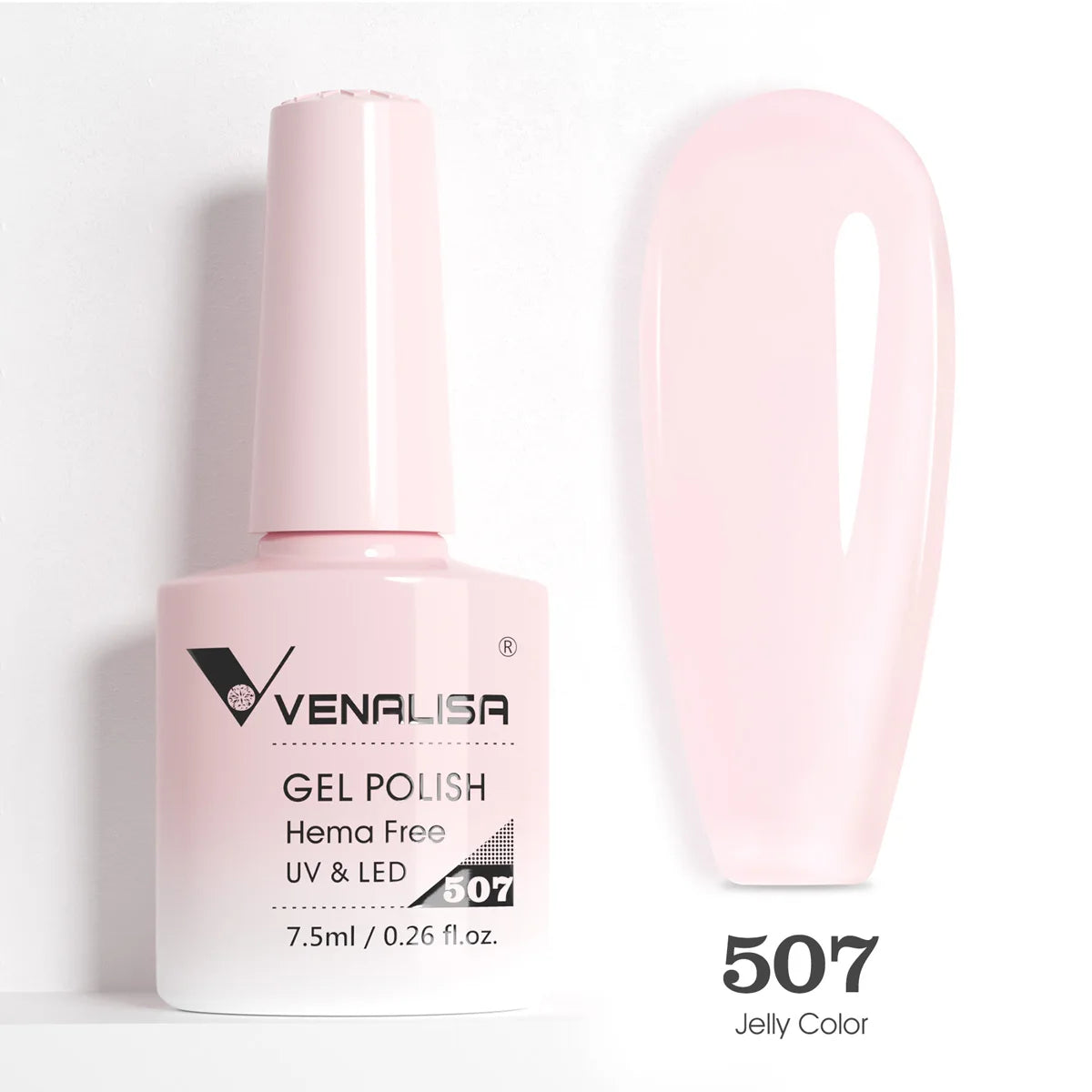Venalisa HEMA-FREE Gel-Lack – 7,5 ml – French, Nude & Glitzer-Kollektion