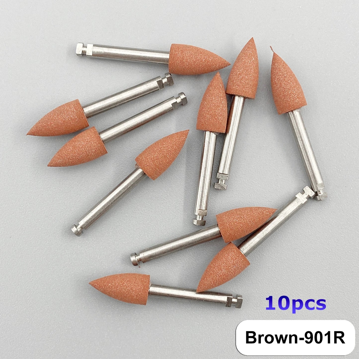WELLCK Silikon-Polieraufsätze – 10/12 Stück Set für E-Feile, Politur & Finish (Nail & Dental Art)