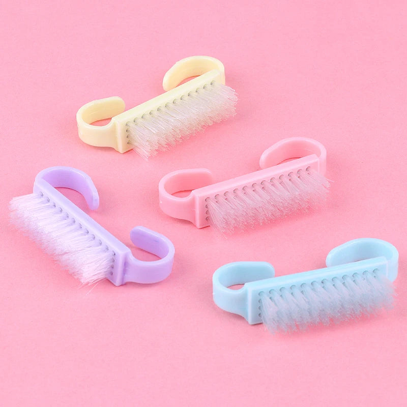 50 Stück Nagelbürsten – Bunte Reinigungsbürsten für Maniküre & Pediküre