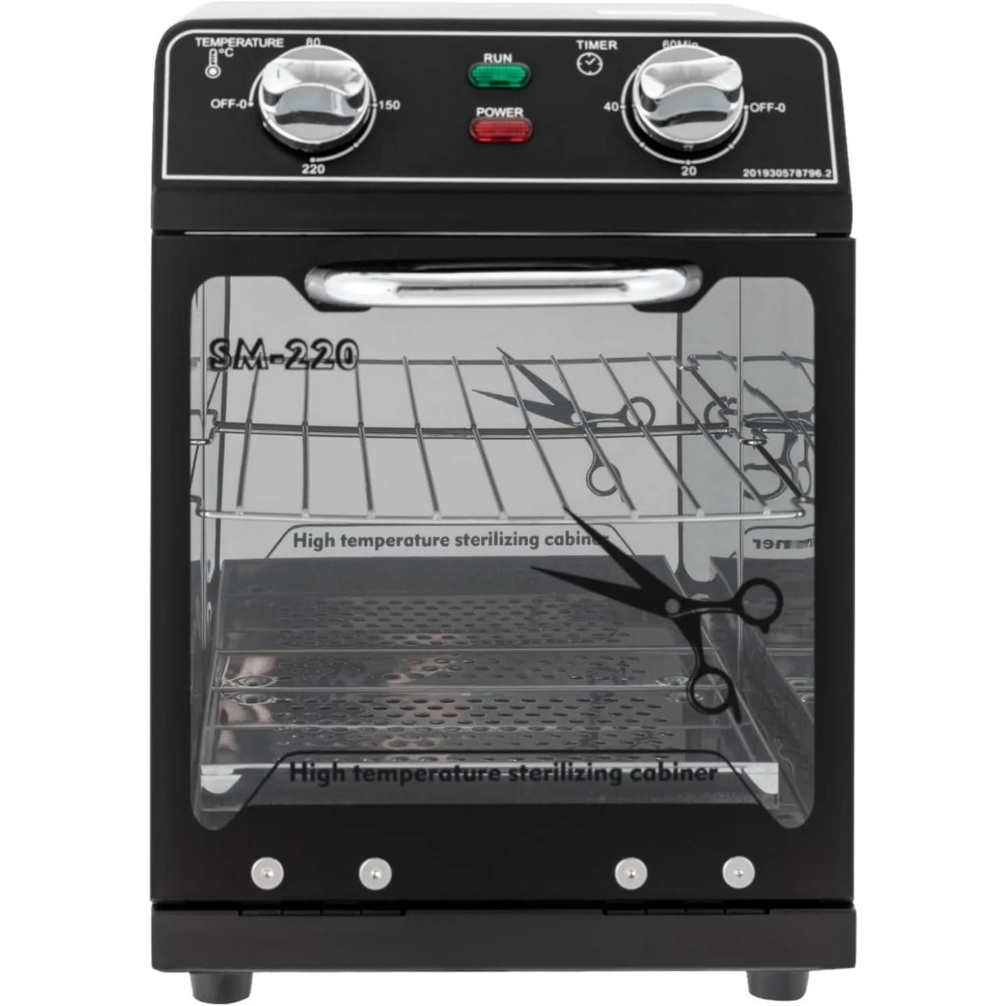 Professioneller Trockensterilisator 600W 220 °C – Hochtemperatur-Sterilisator für Nagel- & Fußpflegestudios