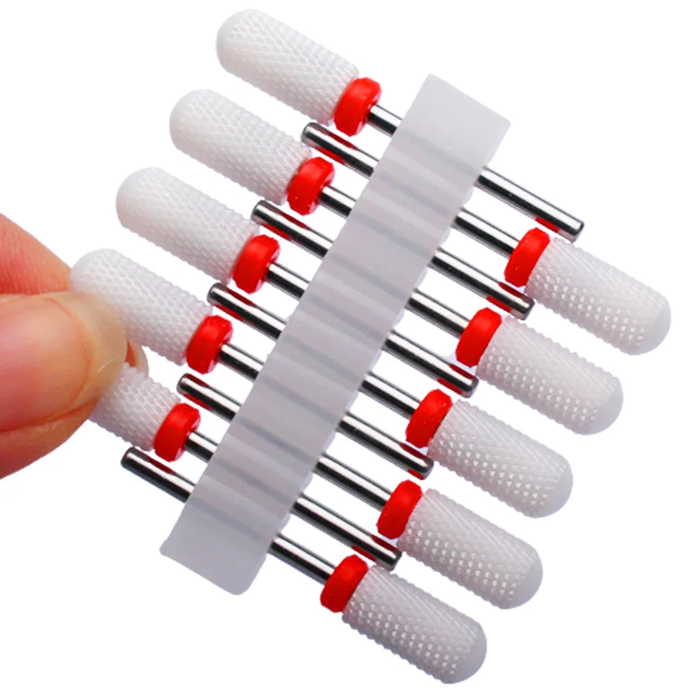 10tlg. Fräser Set für Maniküre – Hartmetall & Keramik Bits, Gel Entferner & Schleifer für elektrische Nagelfeilen