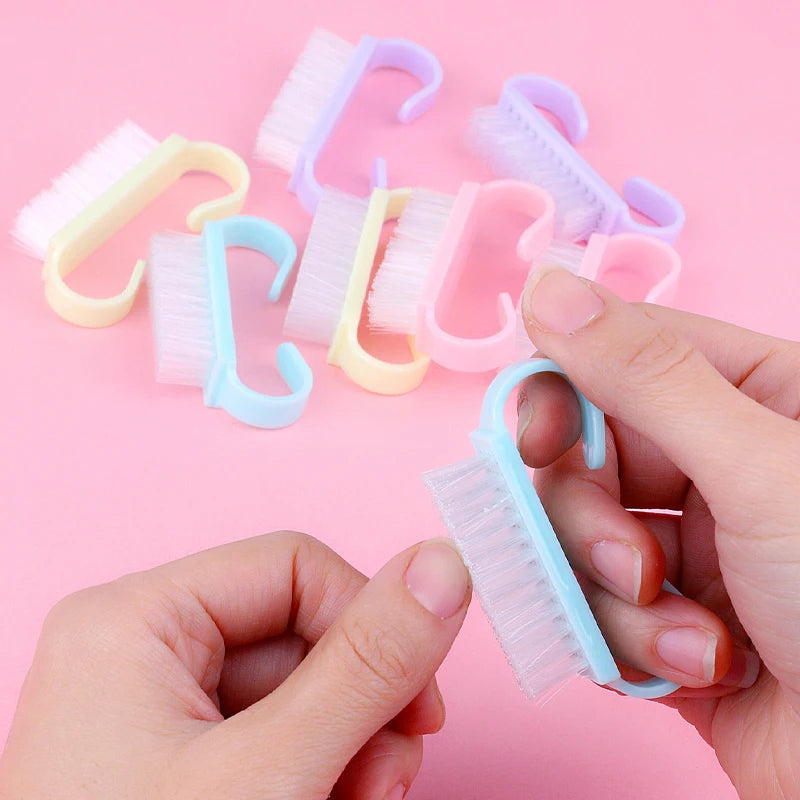 50 Stück Nagelbürsten – Bunte Reinigungsbürsten für Maniküre & Pediküre