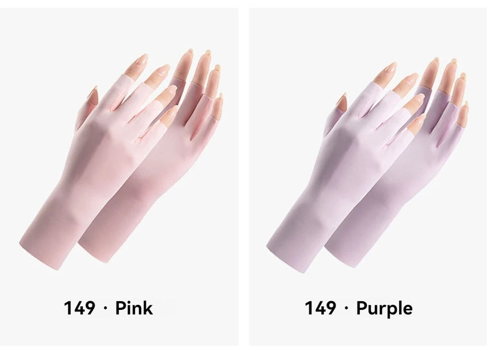 UV-Schutz Handschuhe Ice Silk – Fingerlos & Atmungsaktiv