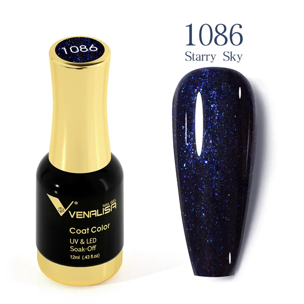VENALISA Crystal UV Gel 12ml – French Nails, Glitzer, Pearl, HEMA-frei 1. Kollektion
