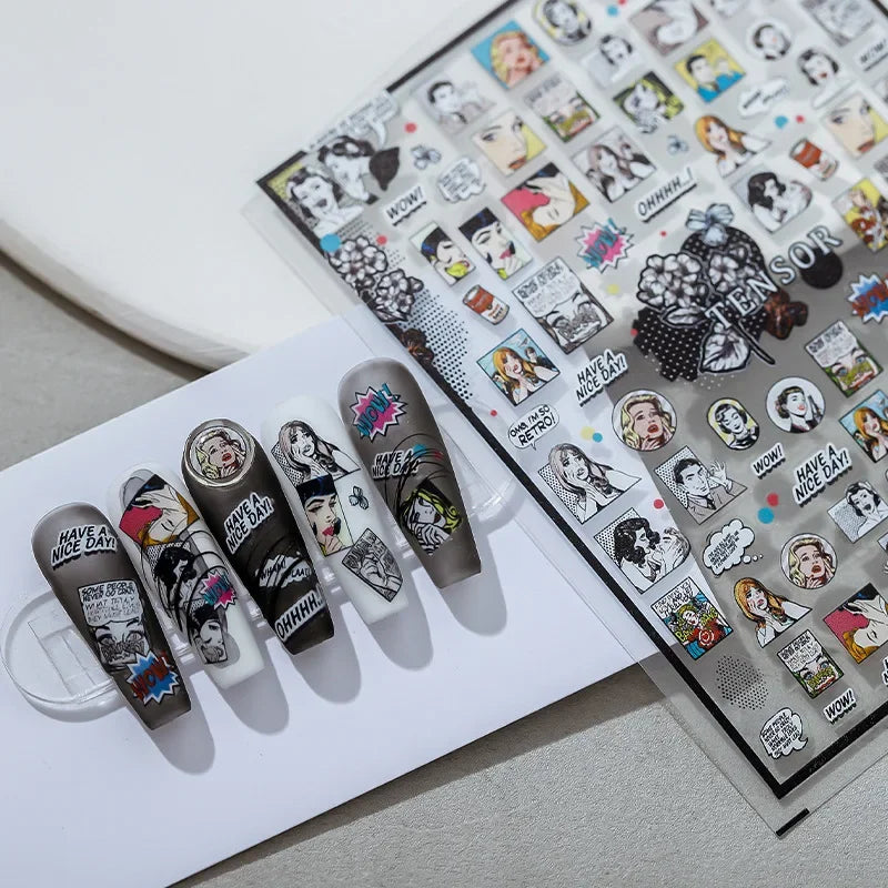 Disney 5D Nail Sticker – Zootopia & Mickey Motive für kreative Nail Art