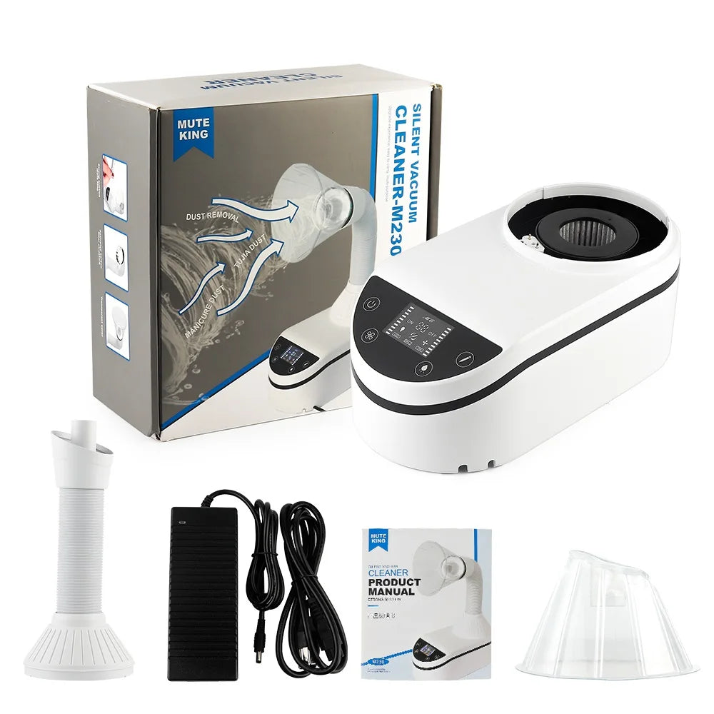 Nail Dust Collector mit flexiblem Schlauch – Profi Staubabsaugung für Maniküre, 320 W, Touchscreen