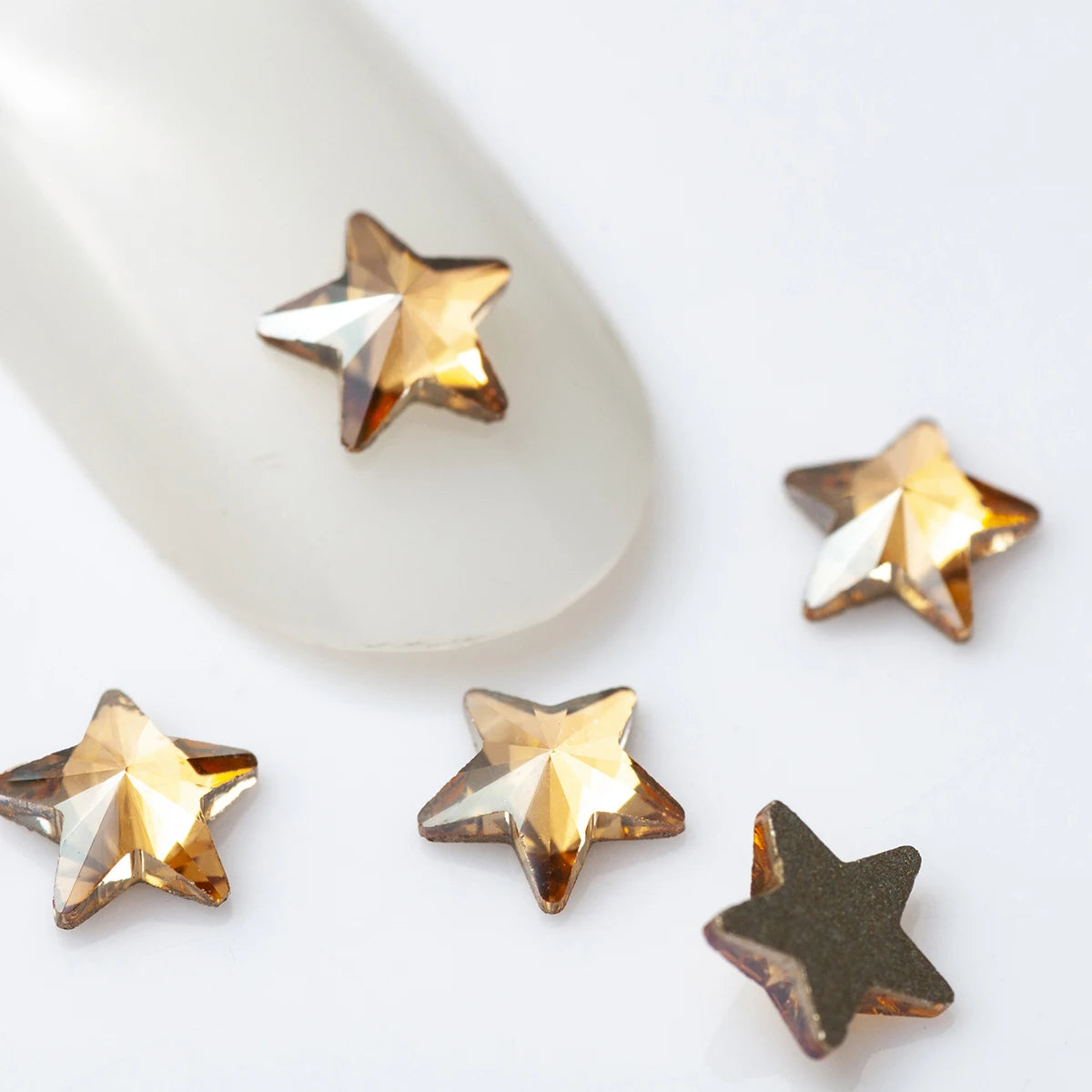 20 Stk Rivoli Stern-Strass – 5 mm Deko-Steine für Nail Art & DIY