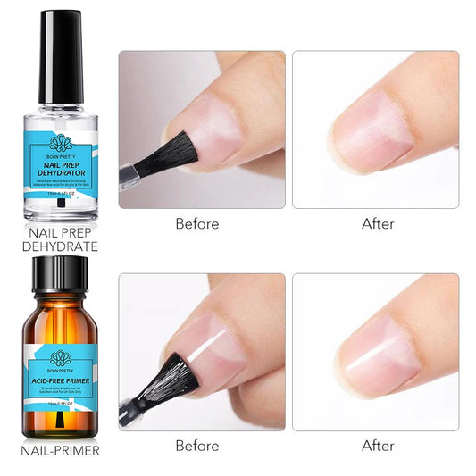 BORN PRETTY 15ml Primer & Base/Top Coat – Ohne UV-Lampe, schnelltrocknend