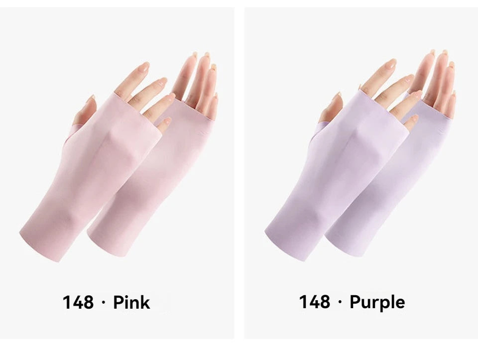 UV-Schutz Handschuhe Ice Silk – Fingerlos & Atmungsaktiv
