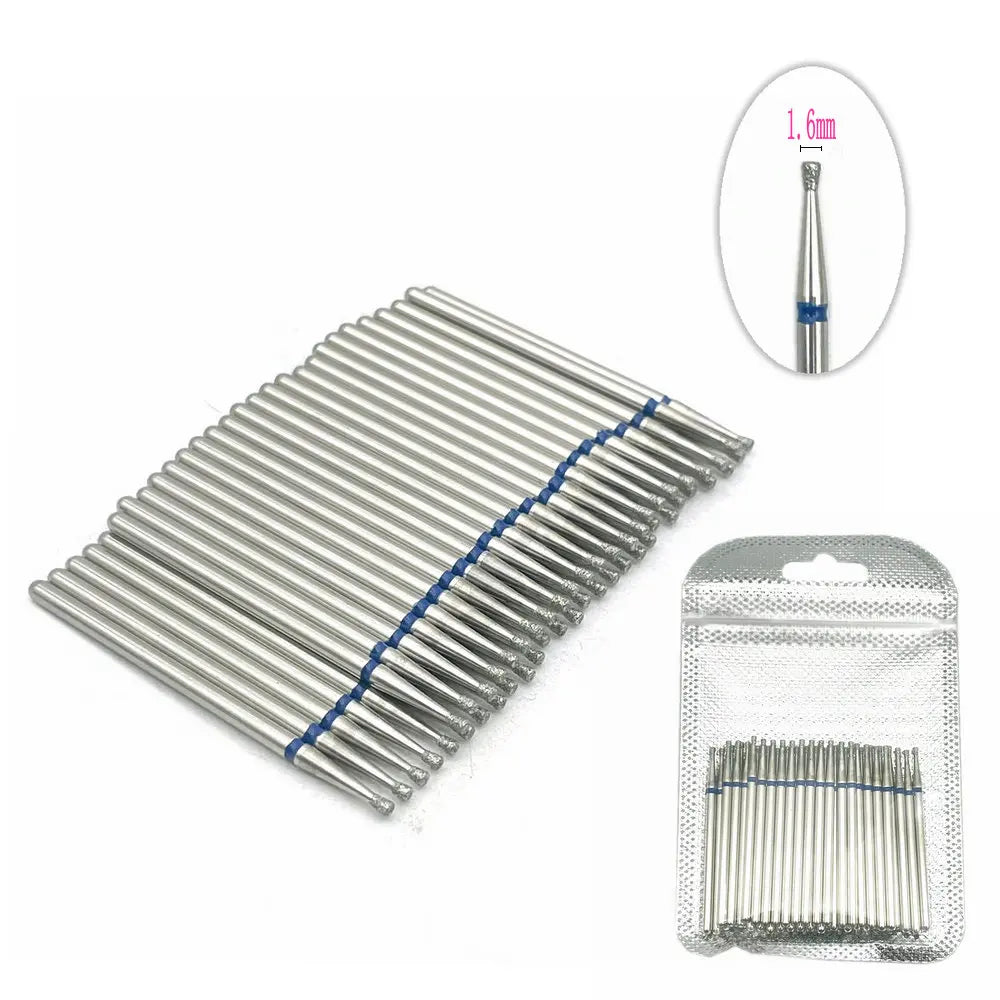 50 Stück KN Series Diamantfräser Set – Inverted Cone Form, für elektrische Nagelfräser, Maniküre & Pediküre