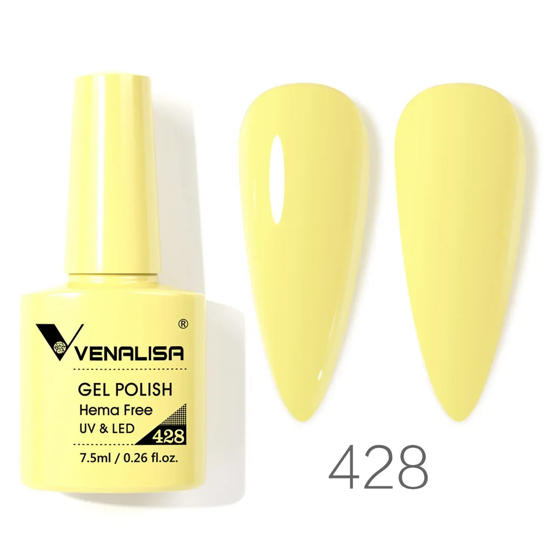 Venalisa Glitter Gel Polish – 7,5ml Rot, HEMA-frei, UV/LED, Semi-Permanent