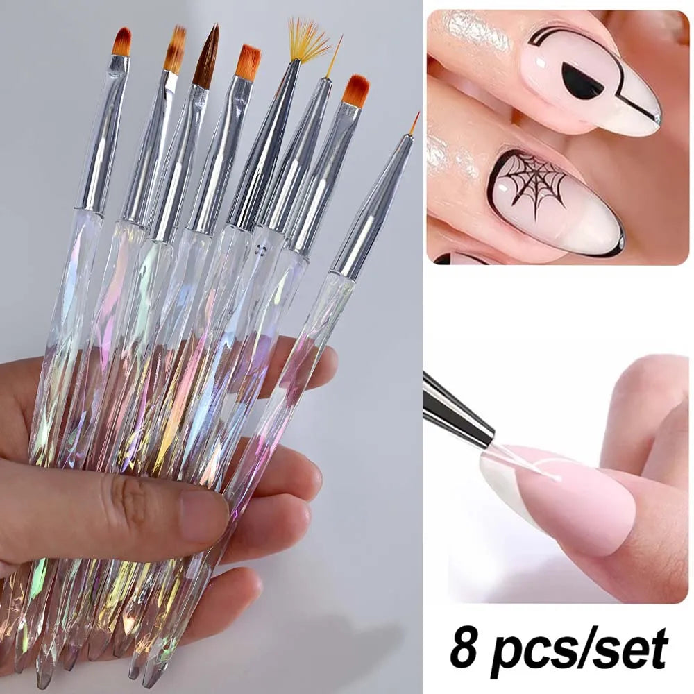 4/6/10er-Set Nailart-Stempelstifte – Blumen- & Schmetterlingsmotive für kreative Designs