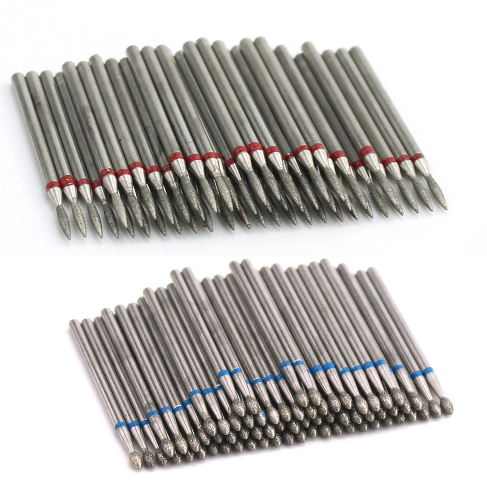 50x Diamant-Fräser für Nagelstudio – Bit-Set zur Nagelhaut- & Hornhautentfernung