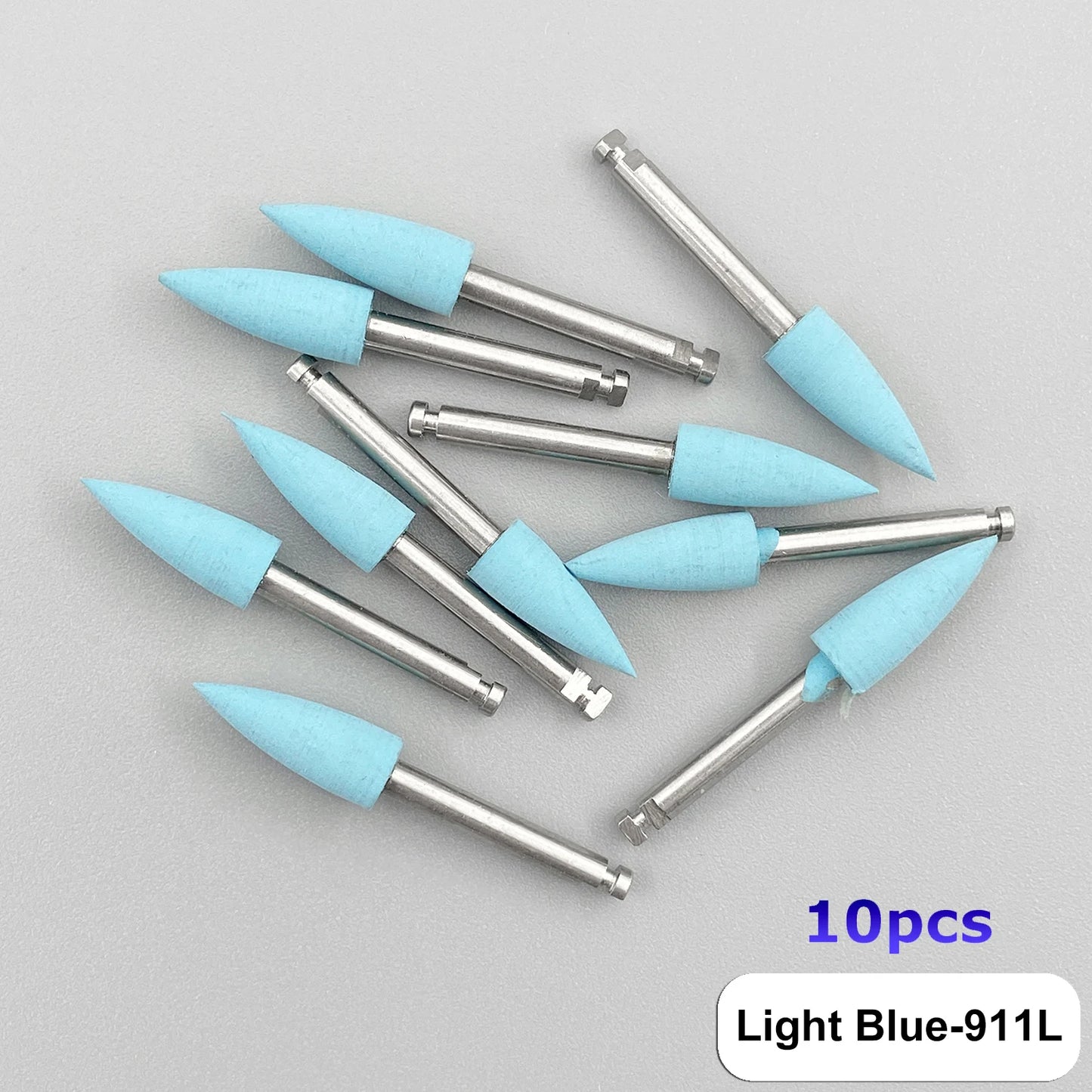 WELLCK Silikon-Polieraufsätze – 10/12 Stück Set für E-Feile, Politur & Finish (Nail & Dental Art)