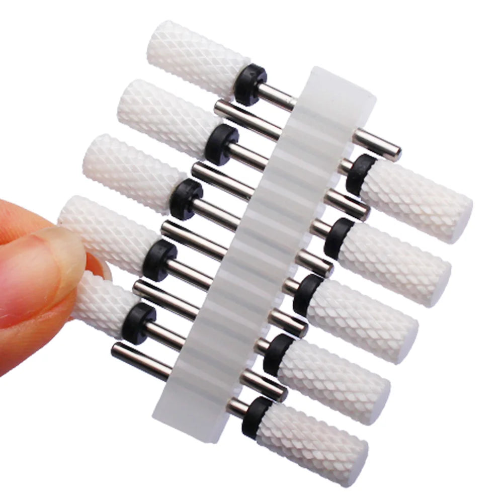 10tlg. Fräser Set für Maniküre – Hartmetall & Keramik Bits, Gel Entferner & Schleifer für elektrische Nagelfeilen