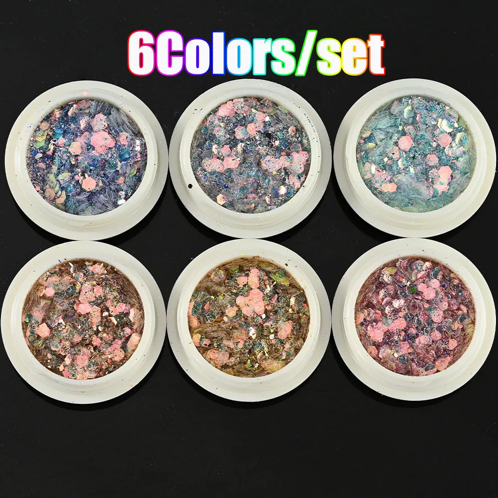 Neon-Pigmentpulver Set – 12 Farben für Nageldesign, Ombre & Chrome-Effekte