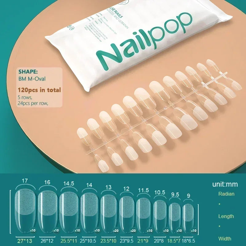 Nageltips, Soft Gel Tips, Full Cover Nägel, Press On Nails, Fake Nails, Nagelverlängerung, NAILPOP
